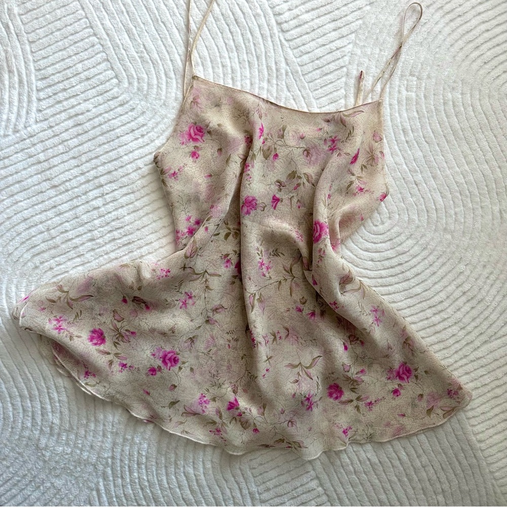 Oscar de la Renta Floral Slip Dress - Picture 4 of 7